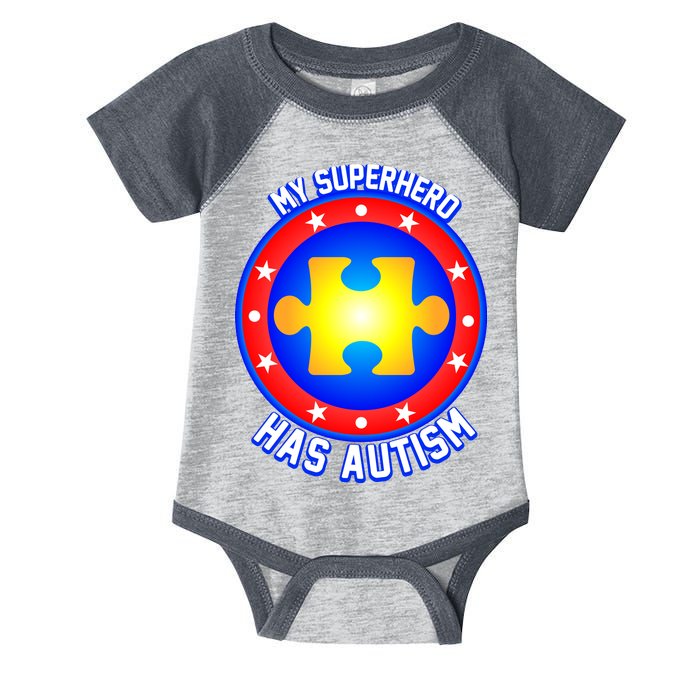 My Superhero Has Autism Infant Baby Jersey Bodysuit