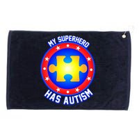 My Superhero Has Autism Grommeted Golf Towel