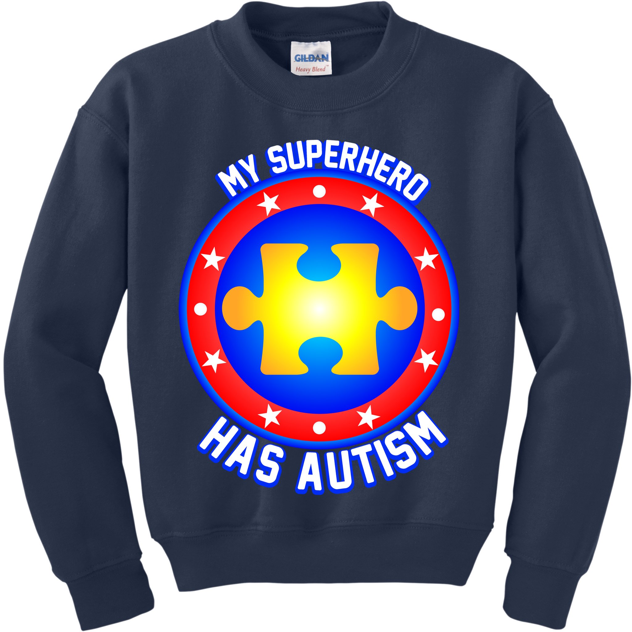 My Superhero Has Autism Kids Sweatshirt