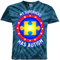 My Superhero Has Autism Kids Tie-Dye T-Shirt