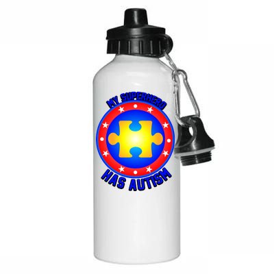 My Superhero Has Autism Aluminum Water Bottle