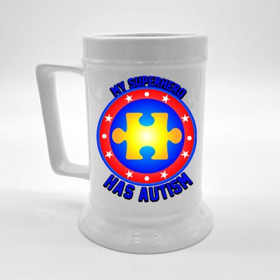 My Superhero Has Autism Beer Stein