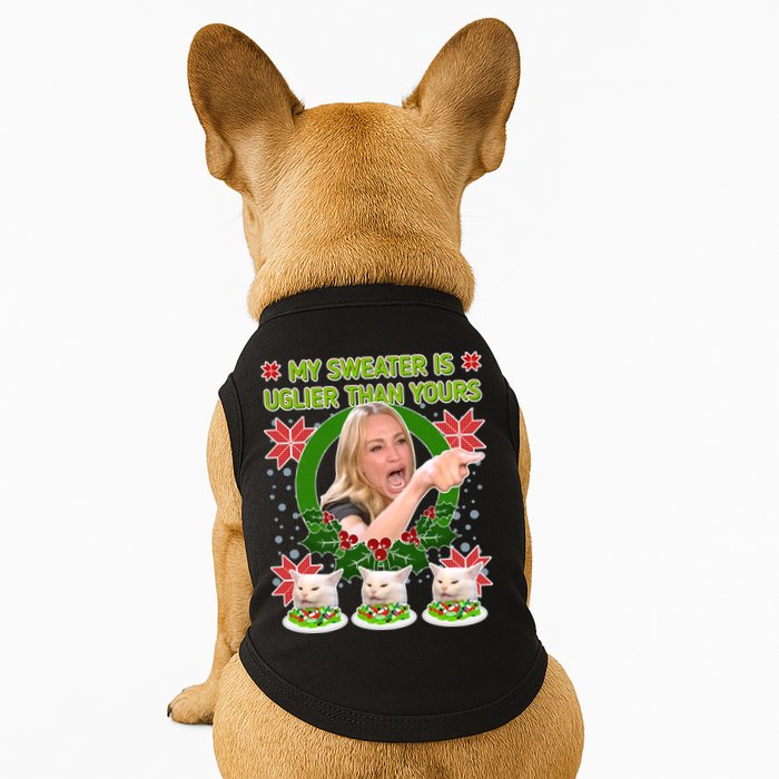 My Sweater Is Uglier Than Yours Yelling Cat Meme  Doggie Tank