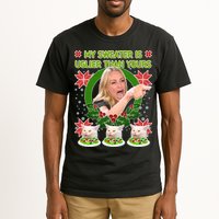 My Sweater Is Uglier Than Yours Yelling Cat Meme  Tall T-Shirt