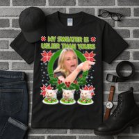 My Sweater Is Uglier Than Yours Yelling Cat Meme  Tall T-Shirt