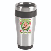 My Sweater Is Uglier Than Yours Yelling Cat Meme  16oz Travel Tumbler