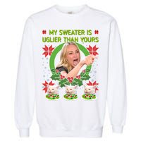My Sweater Is Uglier Than Yours Yelling Cat Meme  Garment-Dyed Sweatshirt