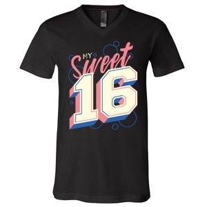 My Sweet Sixteen V-Neck T-Shirt