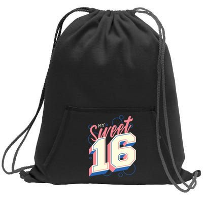 My Sweet Sixteen Sweatshirt Cinch Pack Bag