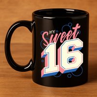 My Sweet Sixteen 11oz C Handle Ceramic Mug