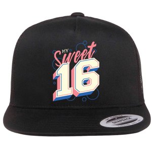 My Sweet Sixteen Flat Bill Trucker Hat