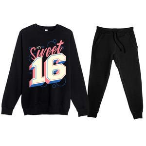 My Sweet Sixteen Premium Crewneck Sweatsuit Set