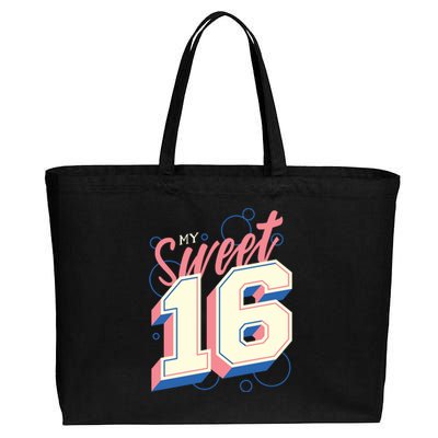 My Sweet Sixteen Cotton Canvas Jumbo Tote