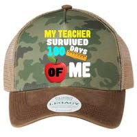 My Teacher Survived 100 Days Of Me Legacy Tie Dye Trucker Hat
