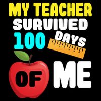 My Teacher Survived 100 Days Of Me Cropped Pullover Crew