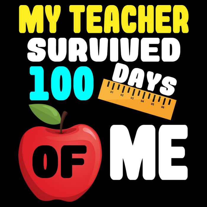 My Teacher Survived 100 Days Of Me Cropped Pullover Crew