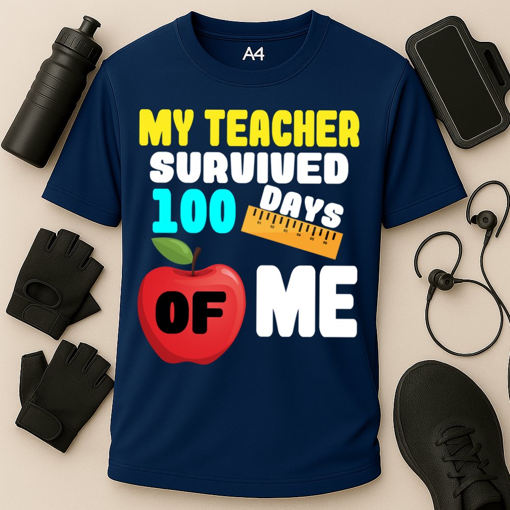My Teacher Survived 100 Days Of Me Performance Shirt