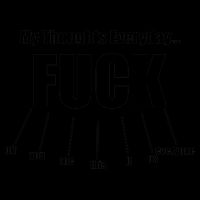 My Thoughts Everyday Fuck Everything Funny Meme Baseball Sleeve Shirt