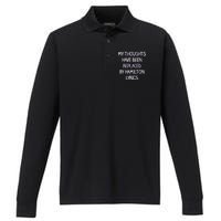 My Thoughts Have Been Replaced By Hamilton Lyrics Performance Long Sleeve Polo