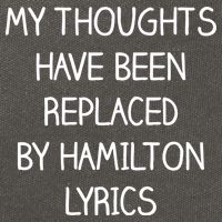 My Thoughts Have Been Replaced By Hamilton Lyrics Cotton Canvas Backpack