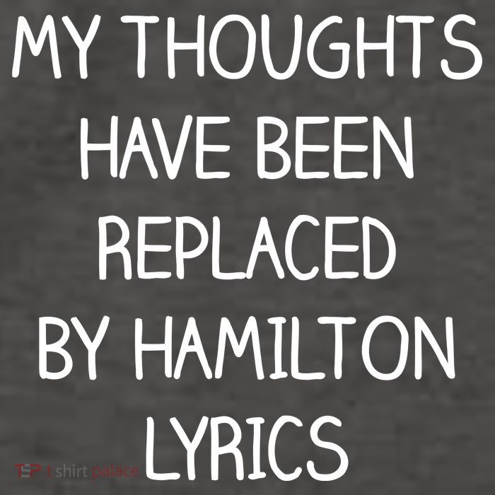 My Thoughts Have Been Replaced By Hamilton Lyrics Vector Backpack