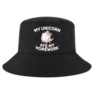 My Unicorn Ate My Homework Cool Comfort Performance Bucket Hat