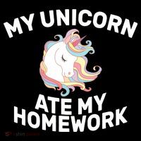 My Unicorn Ate My Homework Doggie Tank