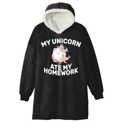 My Unicorn Ate My Homework Hooded Wearable Blanket