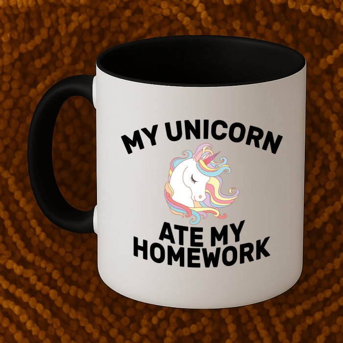 My Unicorn Ate My Homework Mug