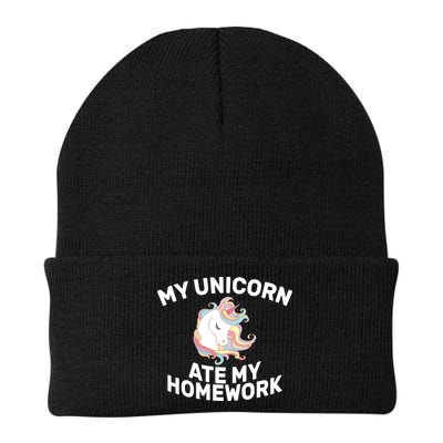 My Unicorn Ate My Homework Knit Cap Winter Beanie