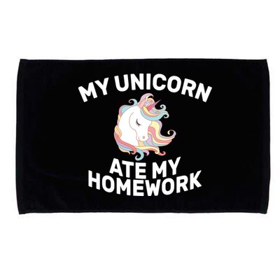 My Unicorn Ate My Homework Microfiber Hand Towel