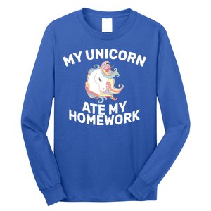 My Unicorn Ate My Homework Long Sleeve Shirt