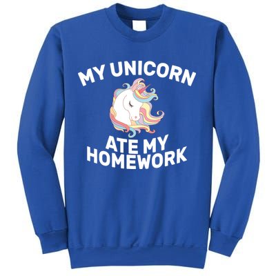 My Unicorn Ate My Homework Sweatshirt