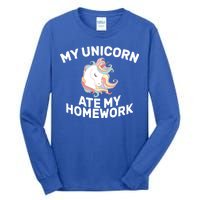 My Unicorn Ate My Homework Tall Long Sleeve T-Shirt