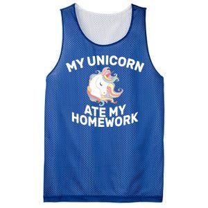 My Unicorn Ate My Homework Mesh Reversible Basketball Jersey Tank