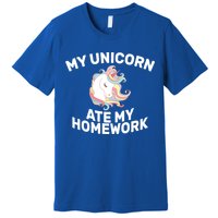 My Unicorn Ate My Homework Premium T-Shirt