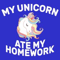 My Unicorn Ate My Homework Premium T-Shirt