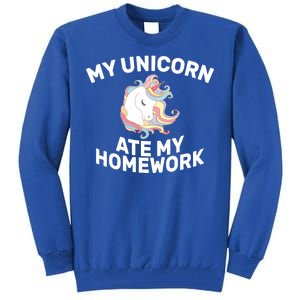 My Unicorn Ate My Homework Tall Sweatshirt