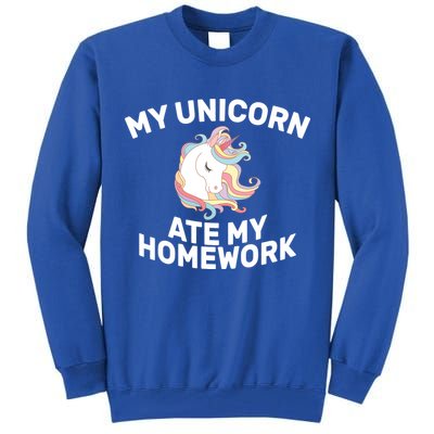My Unicorn Ate My Homework Tall Sweatshirt