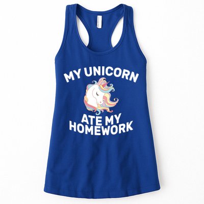 My Unicorn Ate My Homework Womens Tank Top