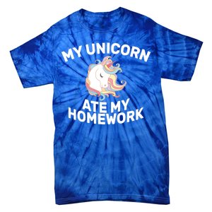 My Unicorn Ate My Homework Tie-Dye T-Shirt