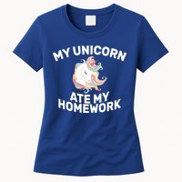 My Unicorn Ate My Homework Womens T-Shirt