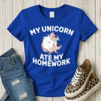 My Unicorn Ate My Homework Womens T-Shirt