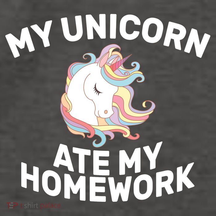 My Unicorn Ate My Homework Vector Backpack