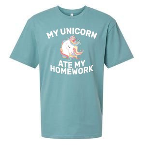 My Unicorn Ate My Homework Sueded Cloud Jersey T-Shirt