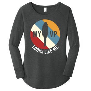 My VP Looks Like Me Women's Perfect Tri Tunic Long Sleeve Shirt