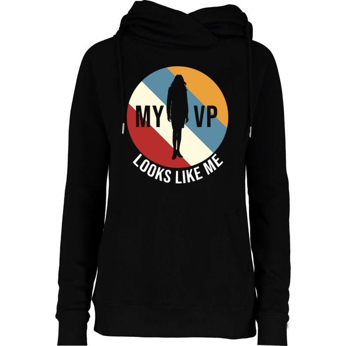 My VP Looks Like Me Womens Funnel Neck Pullover Hood