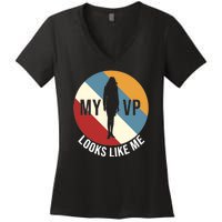 My VP Looks Like Me Women's V-Neck T-Shirt