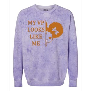 My VP Looks Like Me Cute Kamala Colorblast Crewneck Sweatshirt