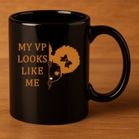 My VP Looks Like Me Cute Kamala 11oz C Handle Ceramic Mug
